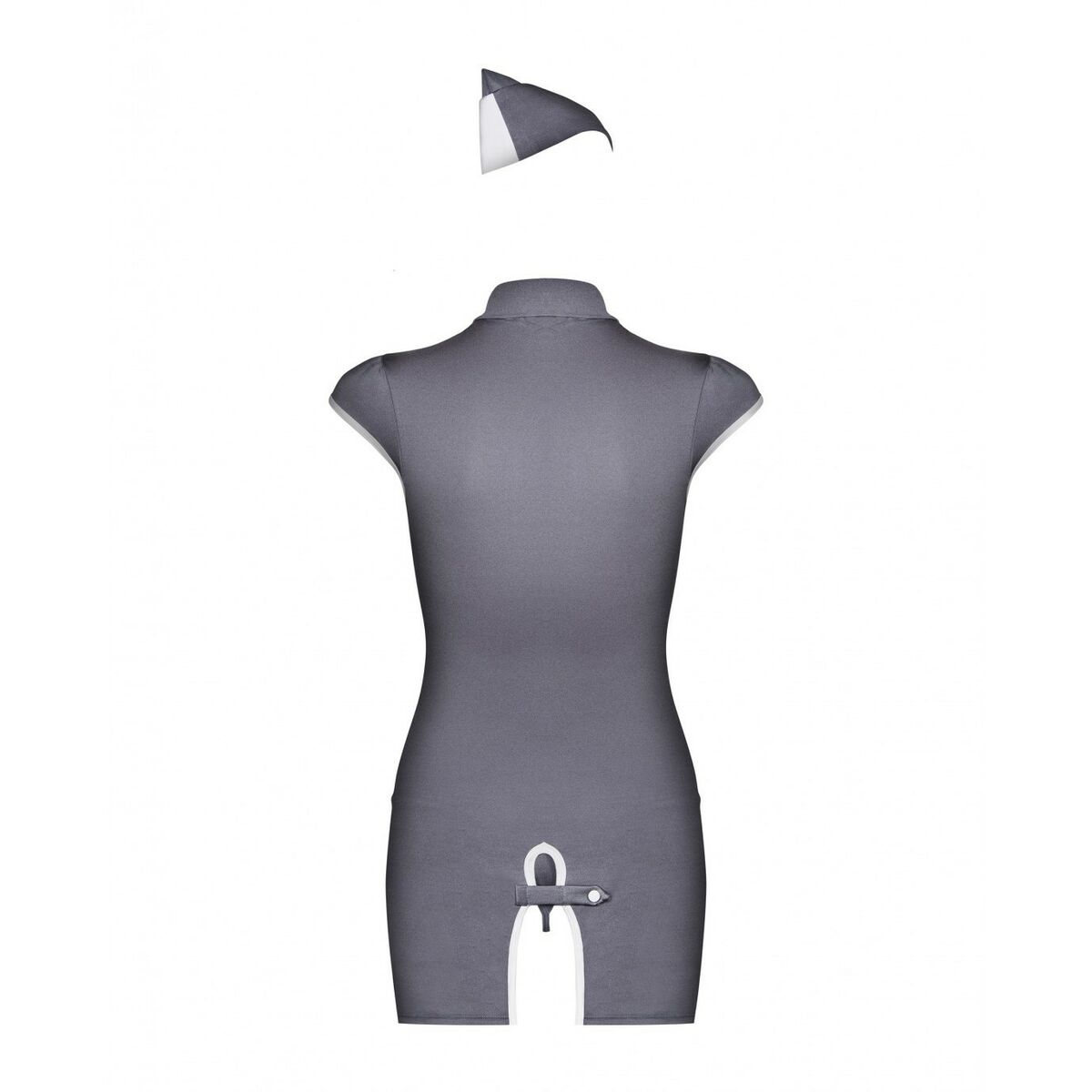 Erotik Kostüm Obsessive Stewardess Grau
